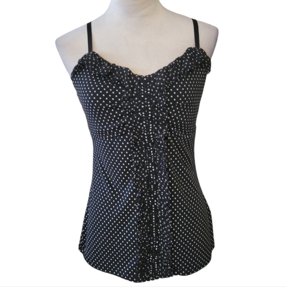 WHBM Sleeveless Ruffled Top Size Medium